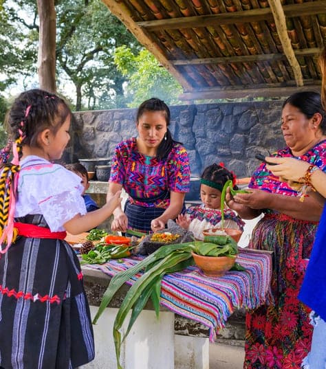 Family cooking class in Mexico