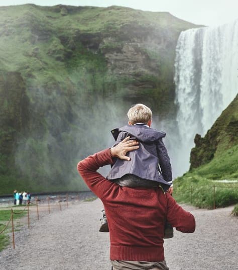 Family in Iceland